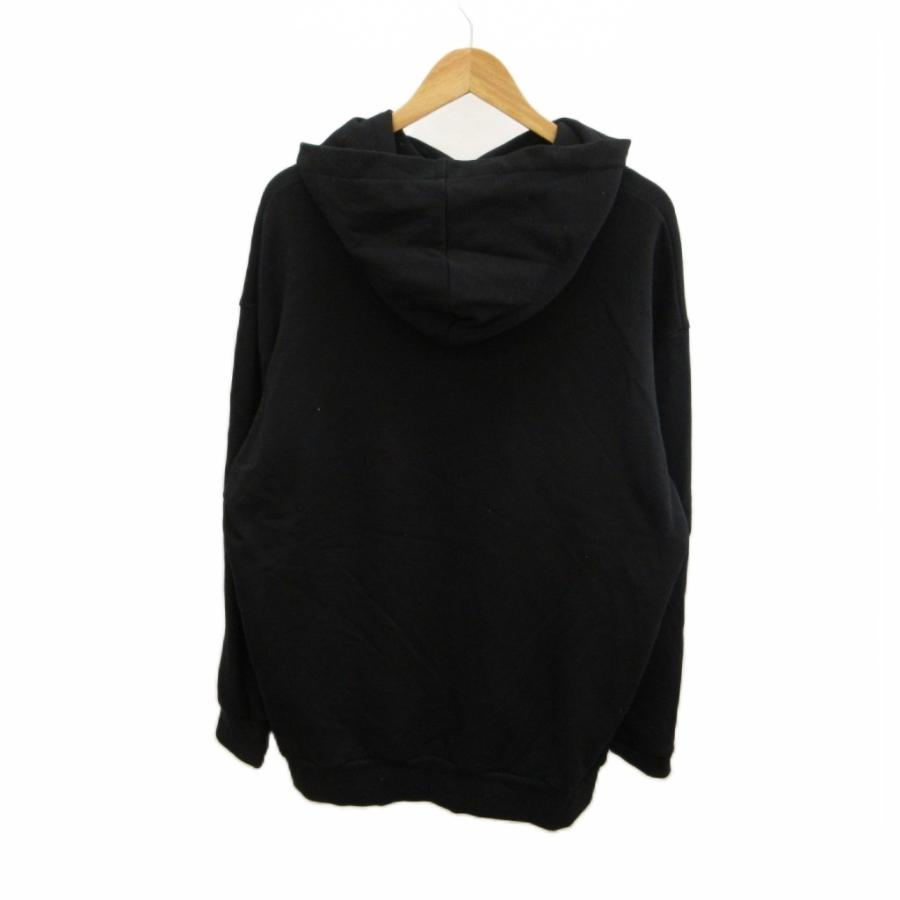 ね*こ様 CRONOS ブラックパーカー　トレーナー　ロンT クロノス CRONOS クラックロゴ パーカー フーディー L 黒 ブラック CR