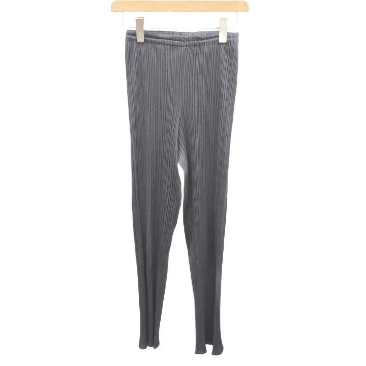 プリーツプリーズ PLEATS PLEASE プリーツパンツ ストレート 1 グレー