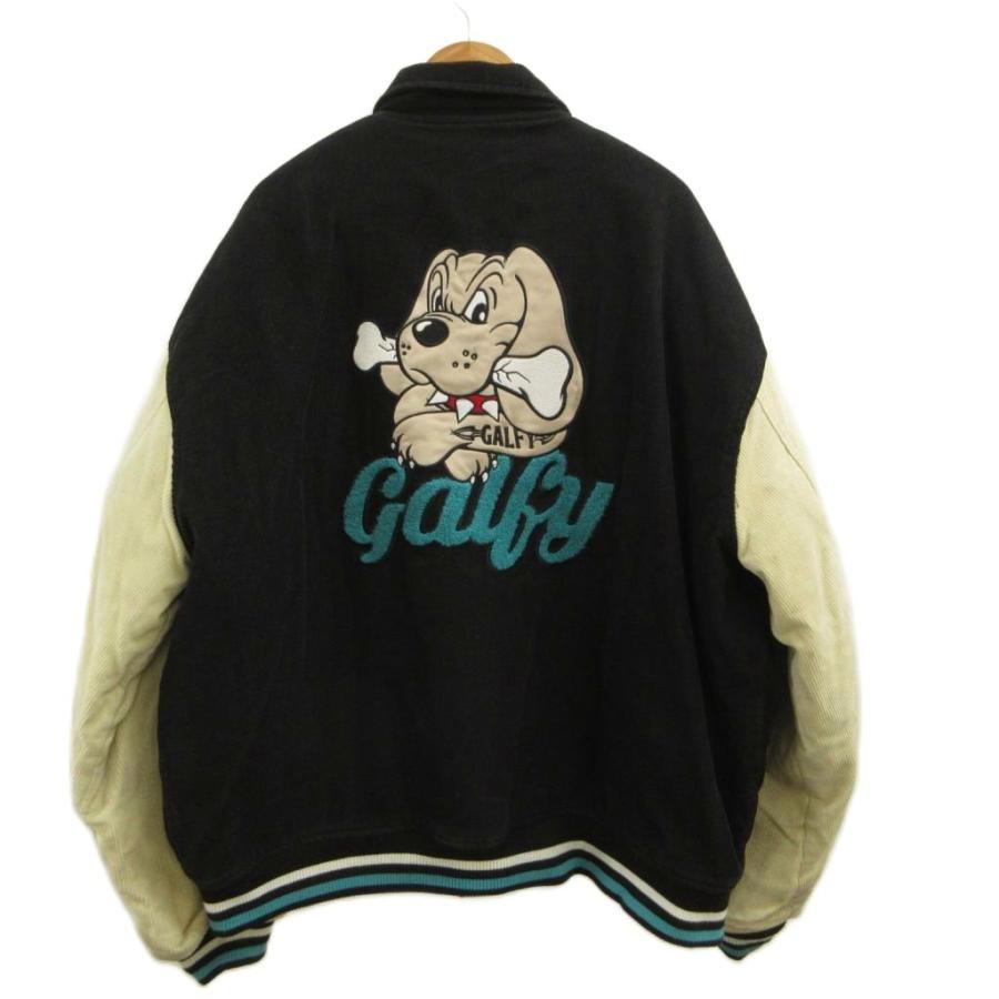 ガルフィー スタジャン 美品 ガルフィー GALFY スタジアムジャンパー スタジャン ブルゾン ロゴ