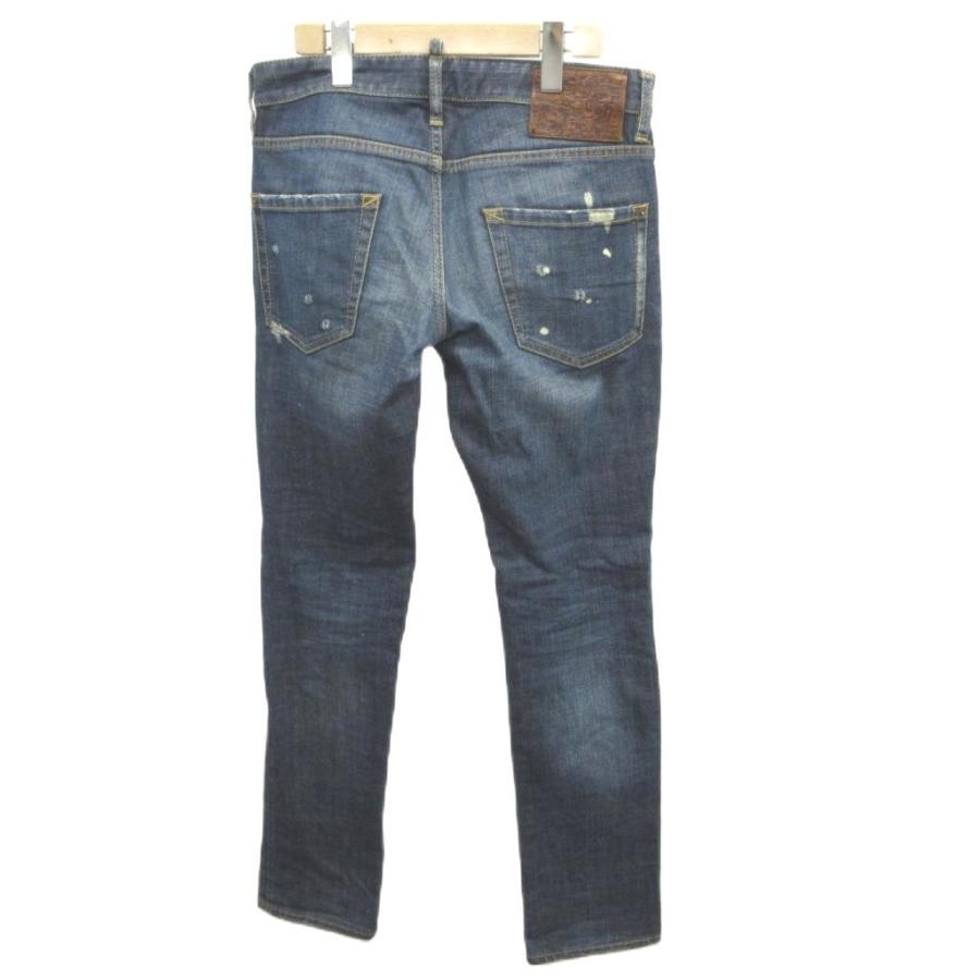 N*o様 DSQUARED2 ペイント加工 デニムパンツ インディゴ DSQUARED2（ディースクエアード） デニムパンツ ジーンズ ペイント