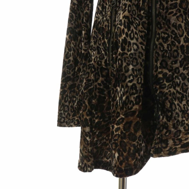 シヴァーライズ CIVARIZE パーカー ベロア フェイクファー ヒョウ柄 