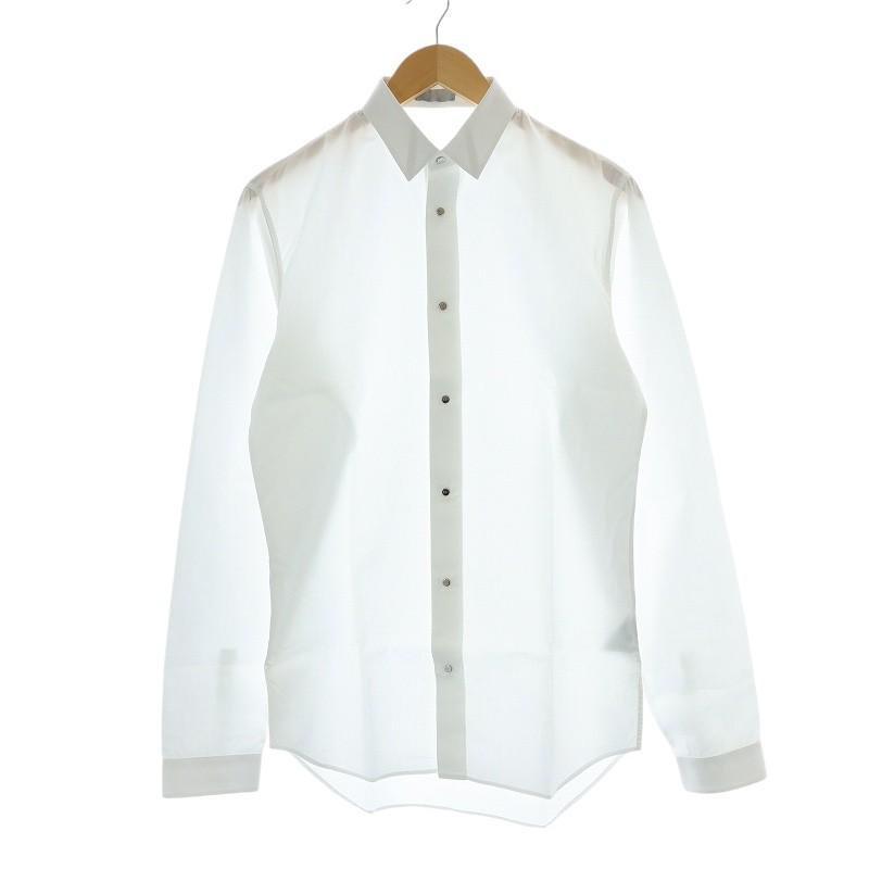 ディオールオム Dior HOMME ワイシャツ カットソー 長袖 ロゴボタン 38 