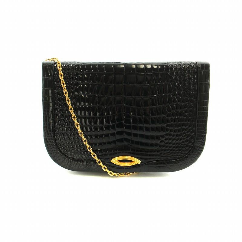 フランス製 ミッシェル Michele France シャイニー クロコ  