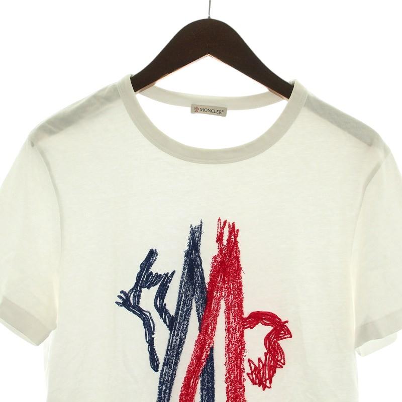 モンクレール Moncler カラフルロゴ 半袖Tシャツ S 美品 正規品 【公式
