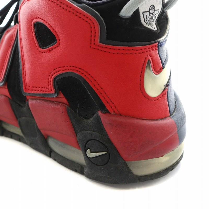 NIKE（ナイキ） NIKE AIR MORE UPTEMPO 96 BLACK UNIVERSITY RED エア
