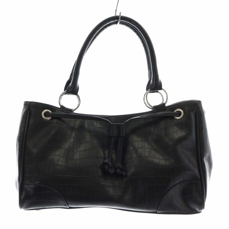 カステルバジャック CASTELBAJAC ハンドバッグ レザー クロコ型押し  