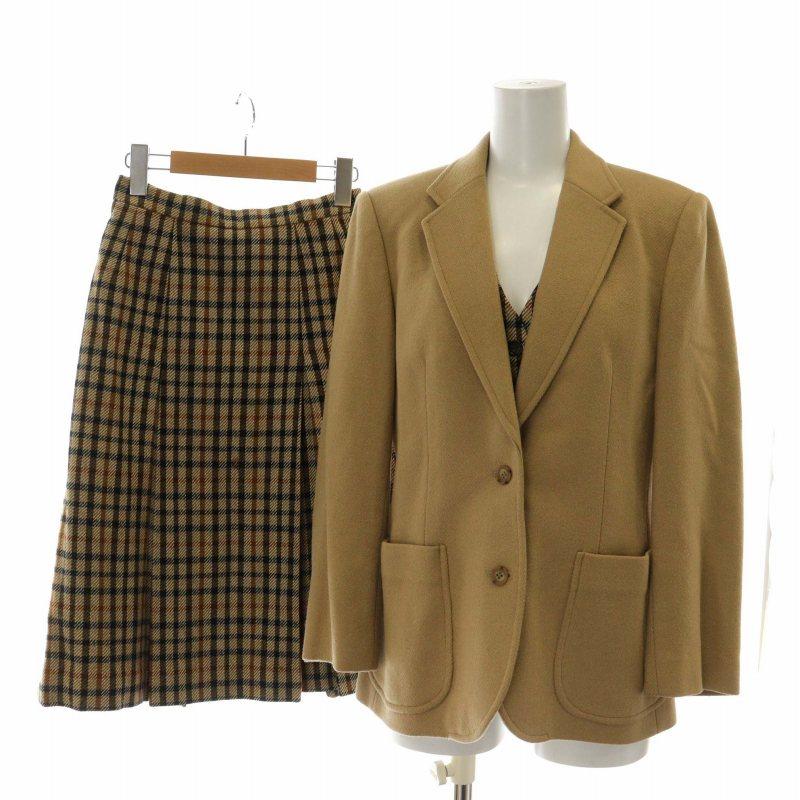 DAKS スーツ セットアップ 3点セット テーラードジャケット シングル 