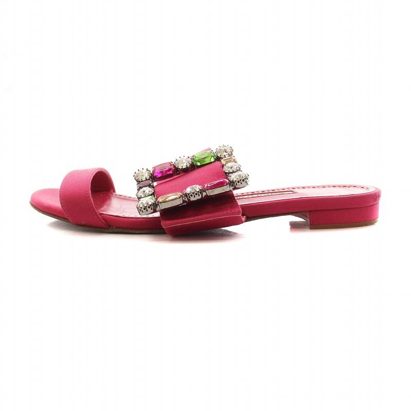 マノロブラニク MANOLO BLAHNIK VERDAFLAT ミュール サンダル