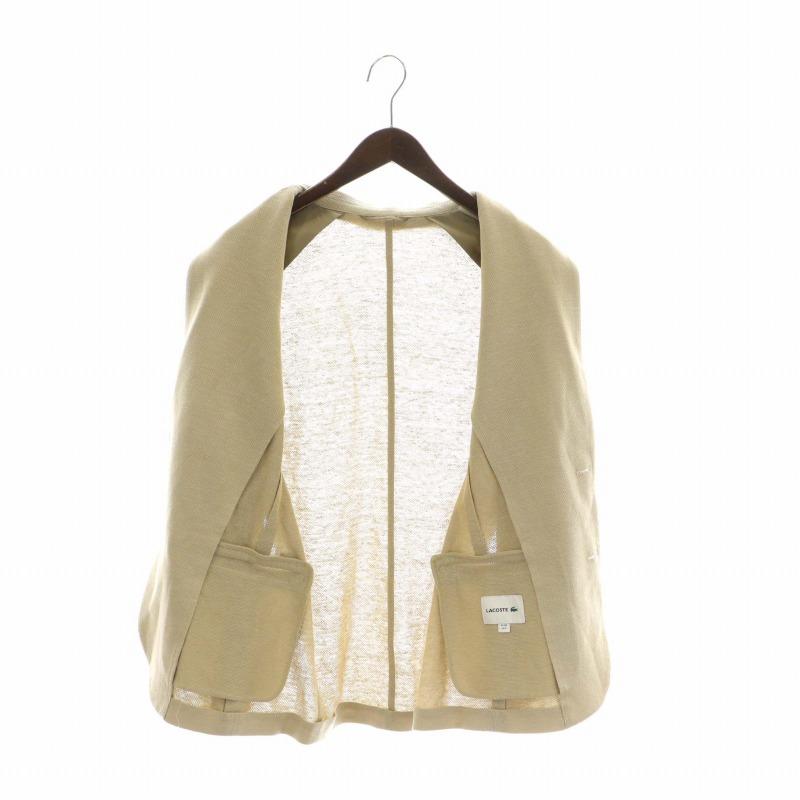 LACOSTE（ラコステ） リネンピケジャケット テーラード 麻 シングル 2B 