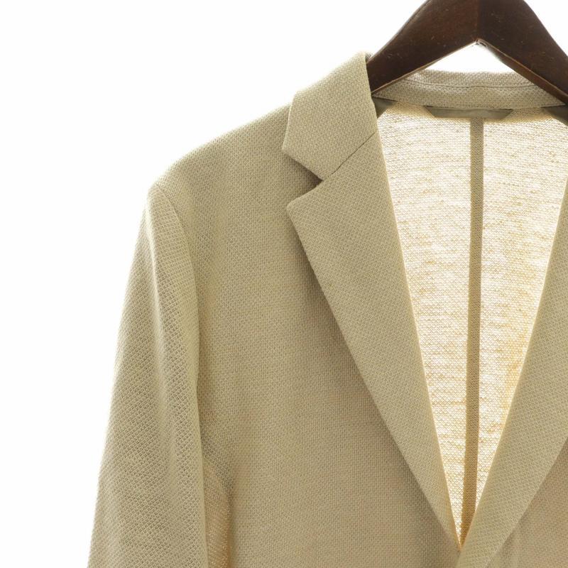 LACOSTE ラコステ リネンピケジャケット テーラード 麻 シングル