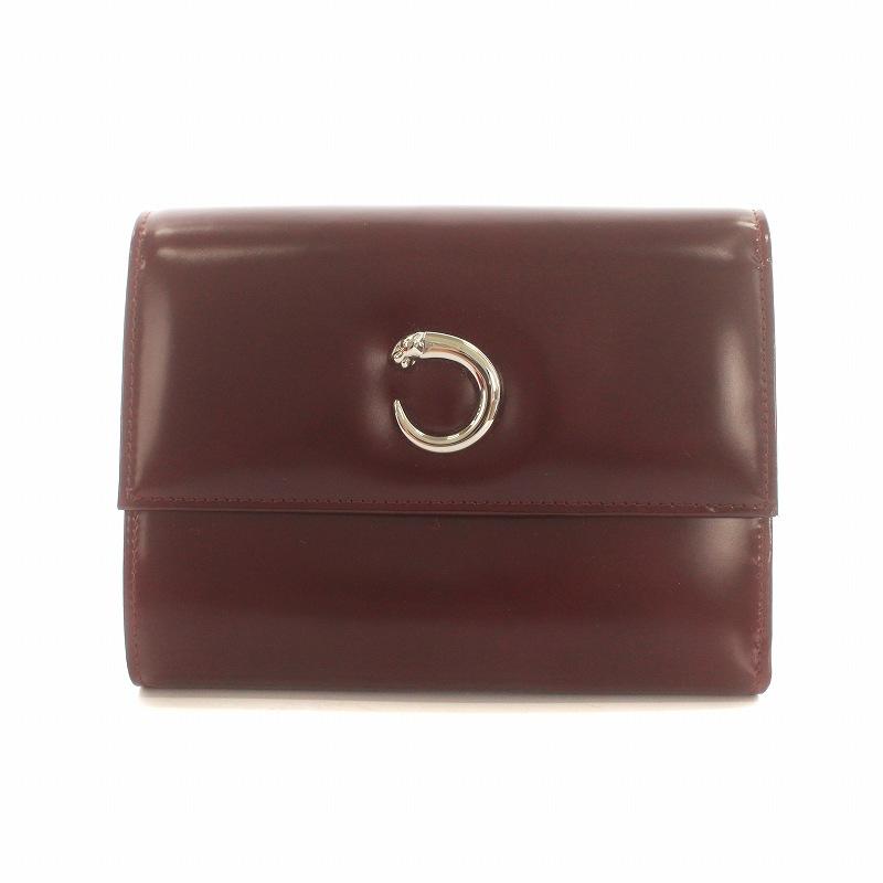 カルティエ Cartier パンテール 三つ折り財布 ウォレット ロゴ 