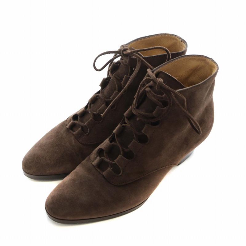 Salvatore ferragamo スエードレースアップブーツ