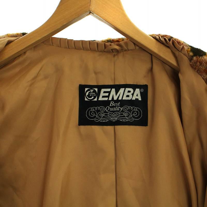 エンバ EMBA 毛皮コート ミドル シェアードミンクファー カラーミンク
