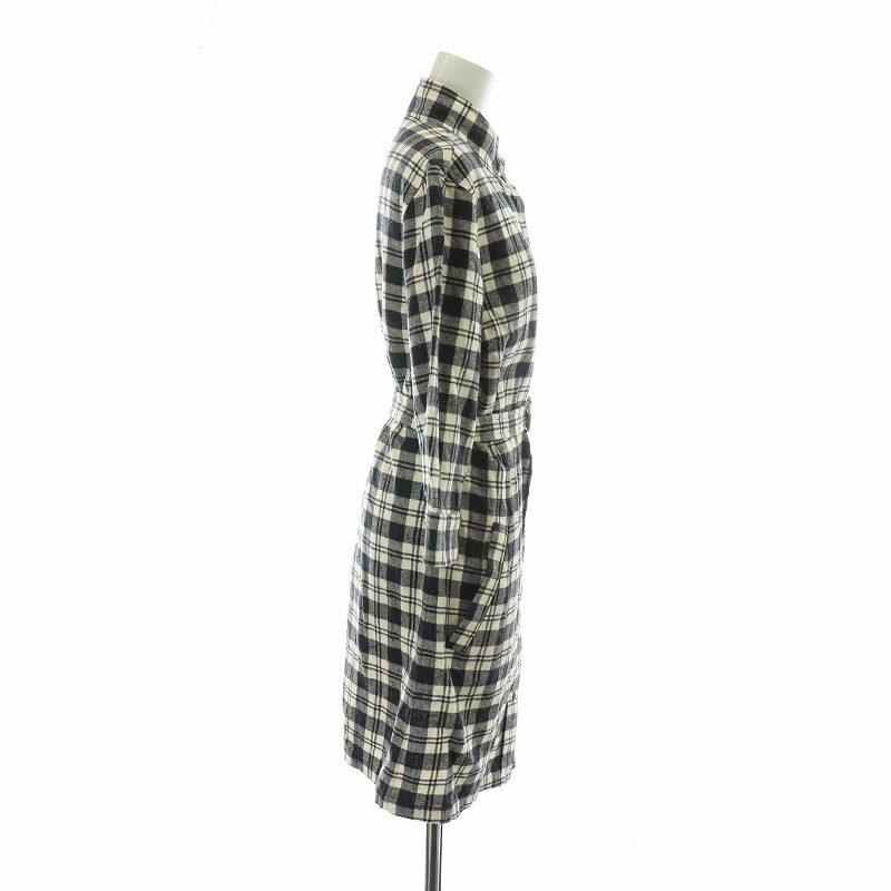 アーペーセー A.P.C. シャツワンピース 絹 シルク混 長袖 ひざ丈 