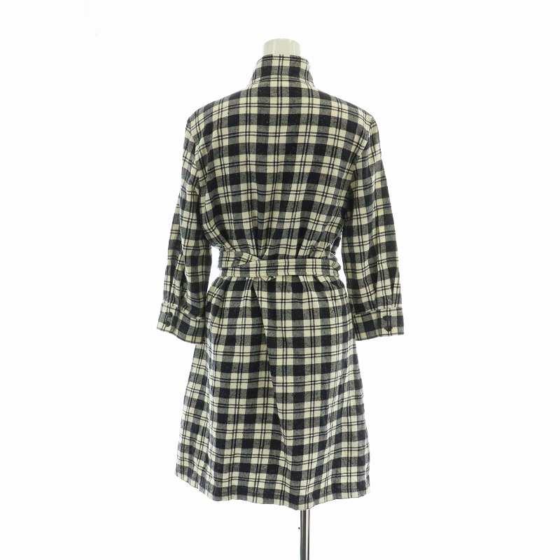 A.P.C. アーペーセー シャツワンピース 絹 シルク混 長袖 ひざ丈 