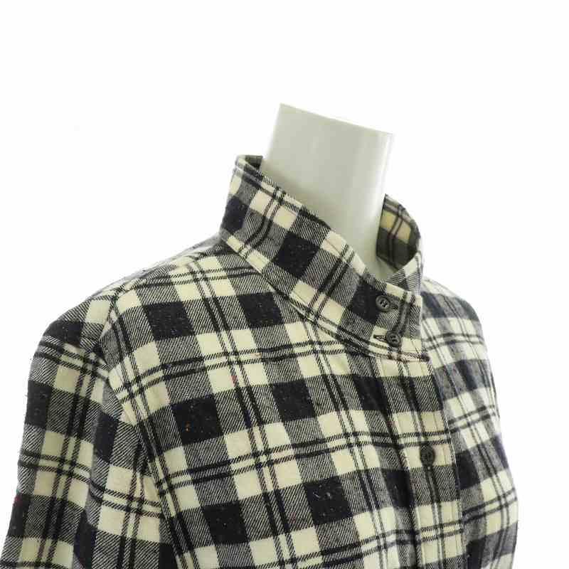 A.P.C. アーペーセー シャツワンピース 絹 シルク混 長袖 ひざ丈 