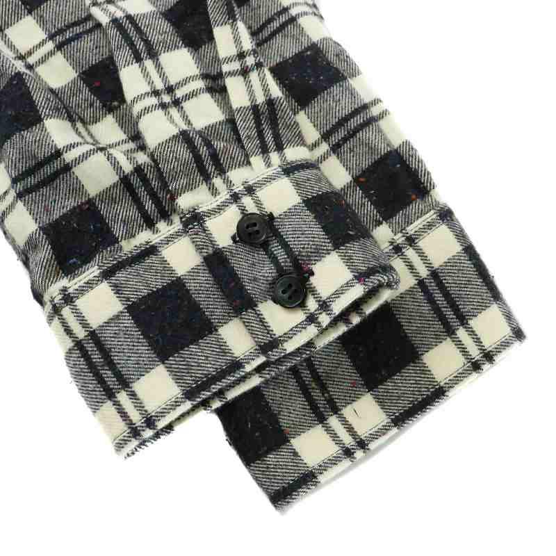 A.P.C. アーペーセー シャツワンピース 絹 シルク混 長袖 ひざ丈 