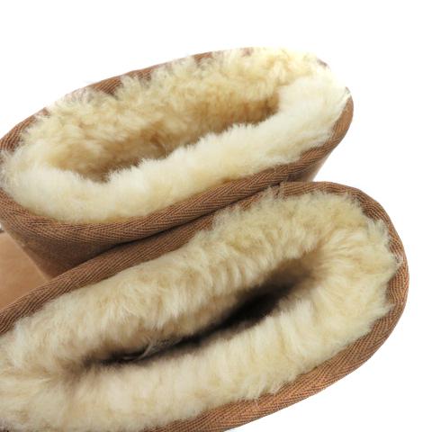 アグ UGG ムートンブーツ ショートブーツ スエード ロゴ 23cm チェス