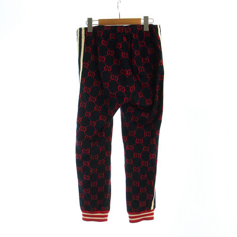グッチ GUCCI GGジャガード ジョギングパンツ ジョガー ライン ロゴ S 