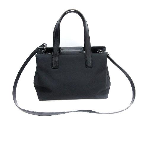COACH（コーチ） ハンドバッグ ショルダー 2WAY ナイロンキャンバス 黒