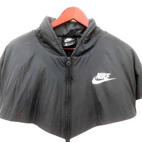 NIKE ナイキ 中綿ジャケット 総裏地 プリント バイカラー XXL 黒
