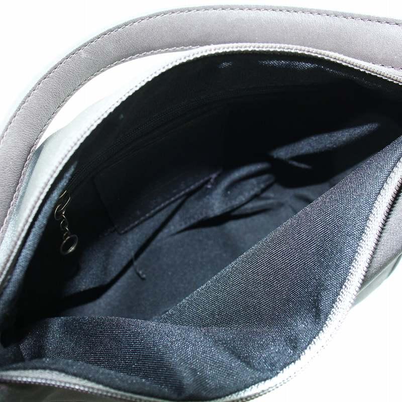 COACH（コーチ） ミニハンドバッグ レザー ナイロン ロゴ グレー 6233