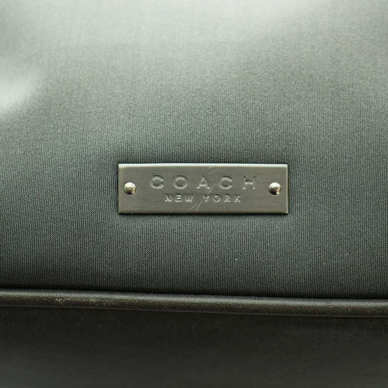 COACH（コーチ） ミニハンドバッグ レザー ナイロン ロゴ グレー 6233