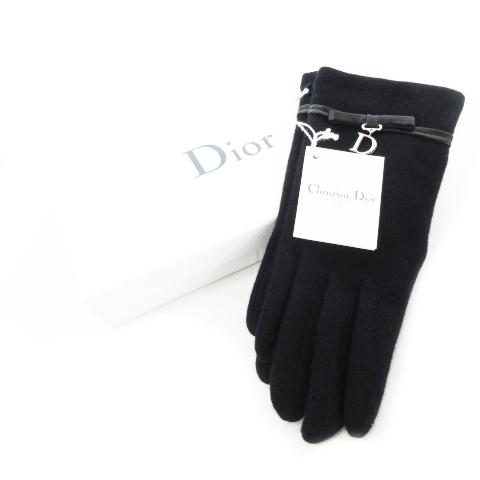 Christian Dior 未使用品 クリスチャンディオール 手袋 カシミヤ 
