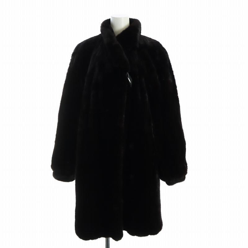 ビスカルディ VISCARDI BLACKGLAMA 毛皮コート ブラウンミンクファー 