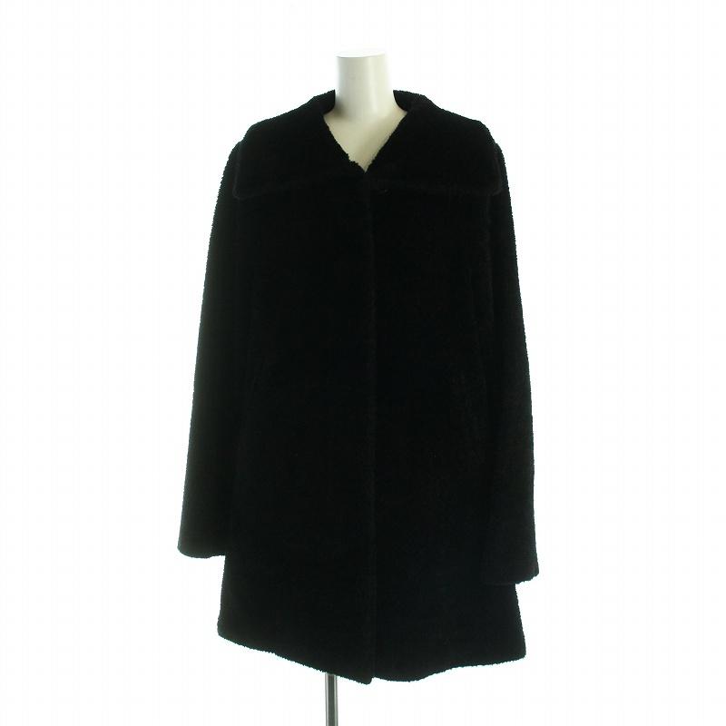Max Mara マックスマーラ MAX MARA ボアコート ミドル ビッグカラー 