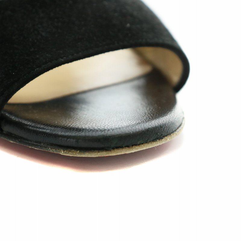 Christian Louboutin 黒 スエード ミュール