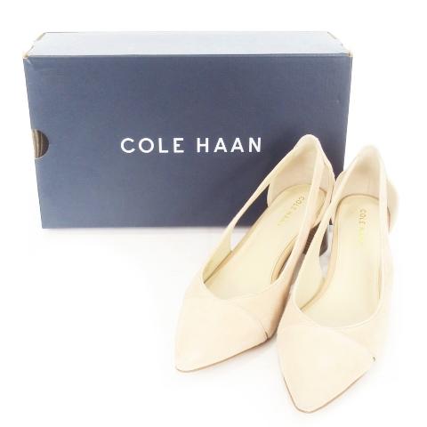 コールハーン COLE HAAN パンプス スエード ミドルヒール ポイン