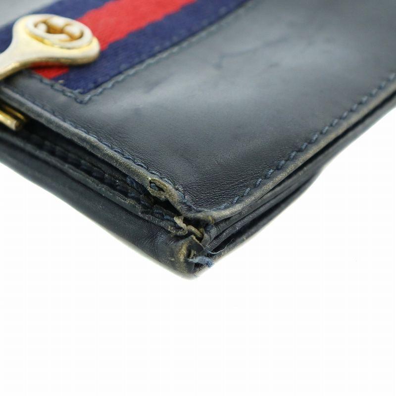 GUCCI グッチ 財布 二つ折り レザー シェリーライン ロゴ