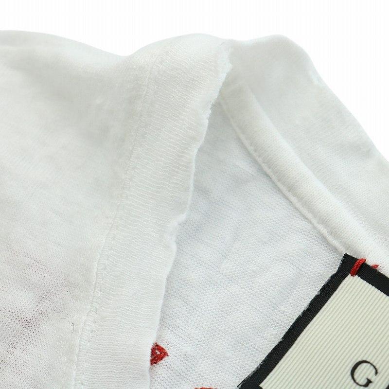 GUCCI グッチ Tシャツ 半袖 カットソー ダメージ加工 シーサー GUCCI グッチ Tシャツ 半袖 カットソー ダメージ加工 シーサー