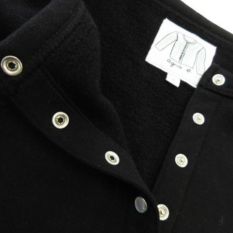 アニエスベー スウェットブルゾン スナップボタン 綿 トカゲ