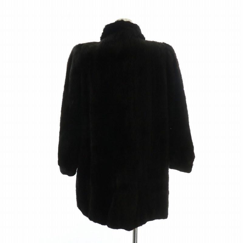 サガミンク 毛皮コート 金サガ 逆毛ミンク ファーコート ダークブラウン サガミンク 毛皮コート 金サガ 逆毛ミンク ファーコート ダーク