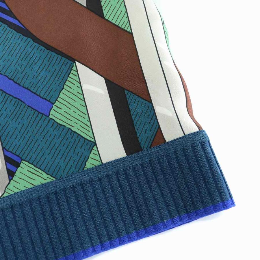 HERMES エルメス ツイルレーヌ ワンピース ロング ノースリーブ 絹  