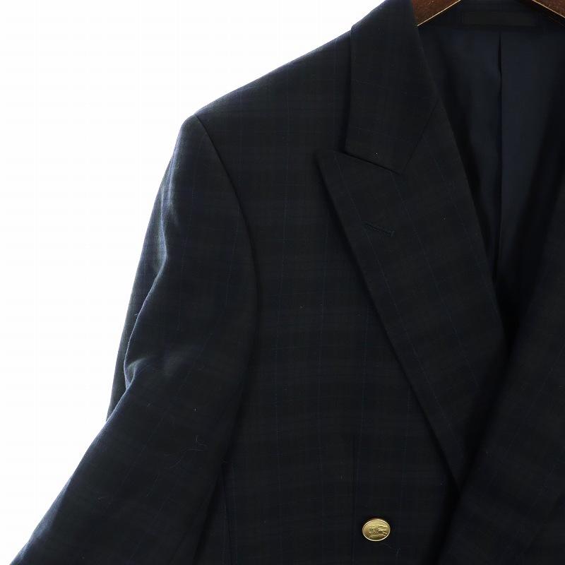 美品 バーバリーロンドン カシミヤ混 金ボタン テーラードジャケット M 紺ブレ バーバリー ロンドン BURBERRY LONDON 紺ブレ ブレザー テーラード