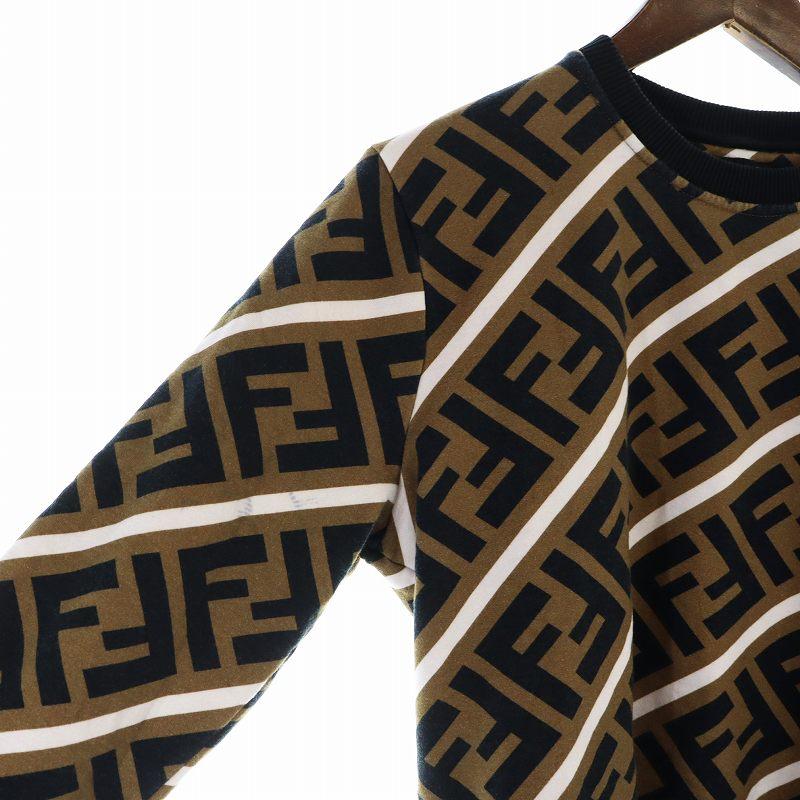 フェンディ FENDI スウェット トレーナー ズッカ柄 FF ロゴ 総柄 長袖 