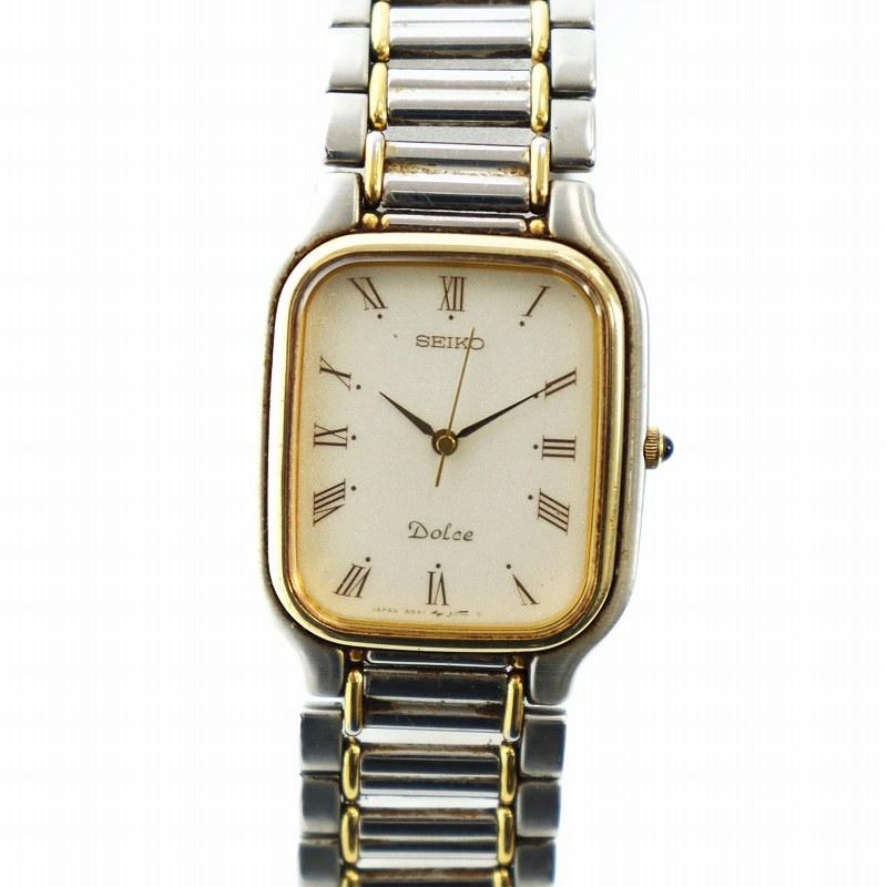 セイコー ドルチェ 腕時計 ウォッチ クォーツ ゴールド色 シルバー色