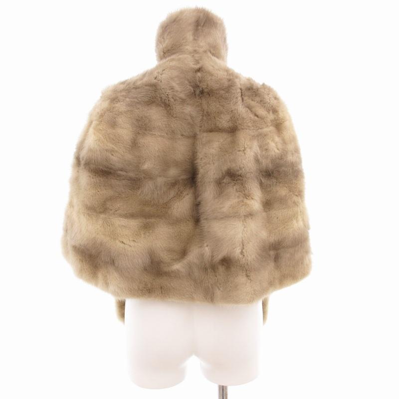 ピエールカルダン Pierre Cardin 毛皮 サファイアミンクファー ケープ 