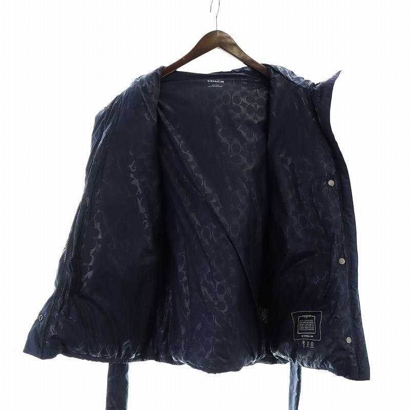 COACH（コーチ） ダウンコート ミドル ロゴ シグネチャー 長袖 総裏地