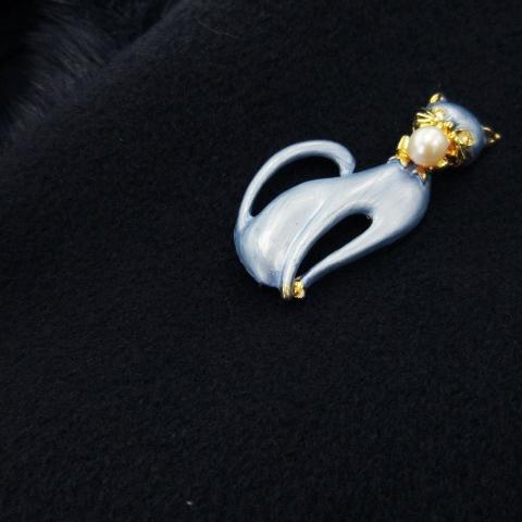 パリエンヌ PARIENNE コート ロング ミンクファー 毛皮 ウール