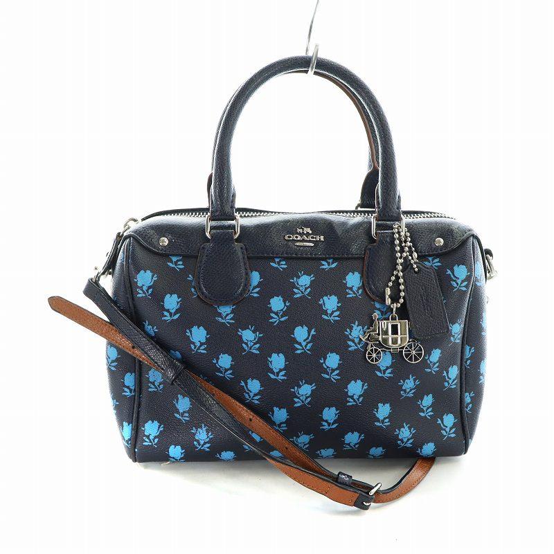COACH（コーチ） ハンドバッグ ショルダー 2WAY ミニボストン 花柄 総 