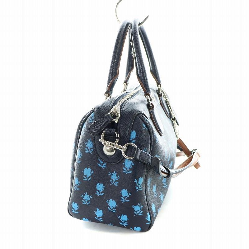 COACH（コーチ） ハンドバッグ ショルダー 2WAY ミニボストン 花柄 総 