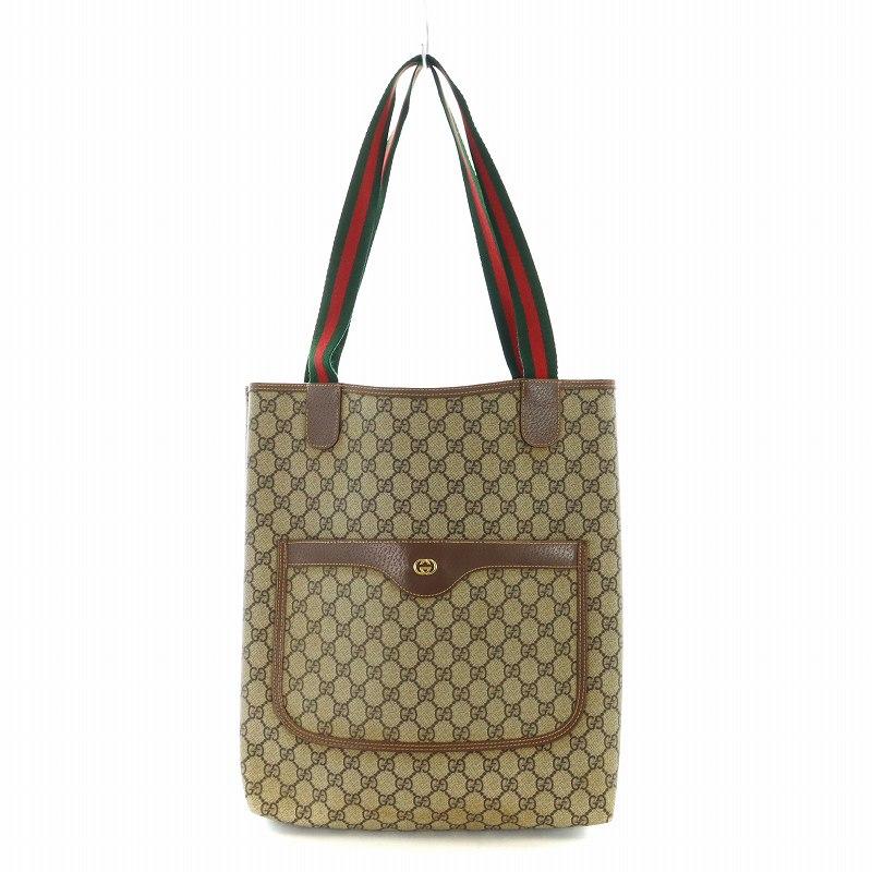 GUCCI　グッチ　GG柄　PVC　トートバッグ　シェリーライン グッチ(GUCCI)|シェリーラインGG柄トートバッグ|HARDOFFオフ