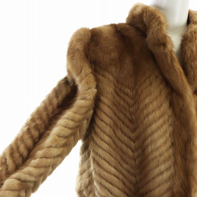 ロティニー ROTNY 毛皮コート ミンクファー ミドル 長袖 総裏地 11 L