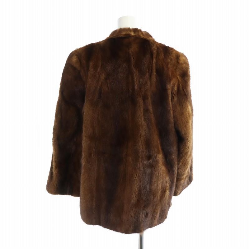 ロティニー ROTNY 毛皮コート ミンクファー ミドル 長袖 総裏地 ネーム  