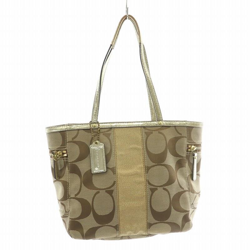 コーチハンドバッグシグネチャーロゴチャーム