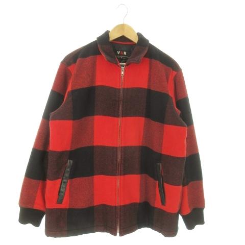ヴァン ヂャケット VAN JAC フランネルジャケット ジップアップ 袖リブ 